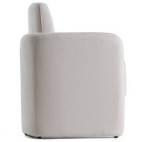 Vivianne Modern White Fabric Dining Chair
