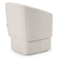 Devorah Modern Ivory Fabric Dining Chair