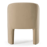 Akiko Modern Beige Fabric Dining Chair