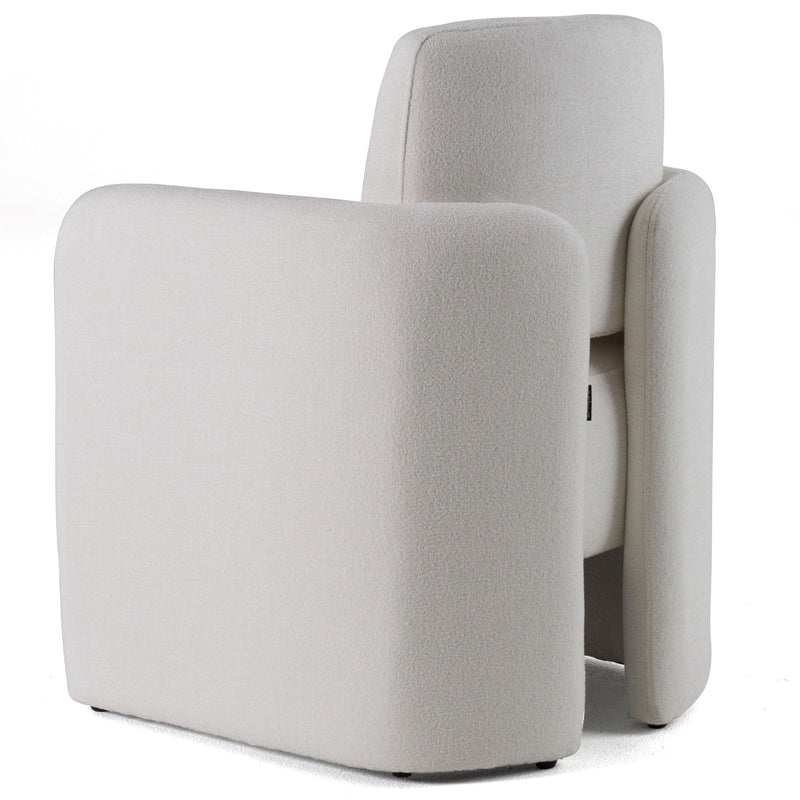Vivianne Modern White Fabric Dining Chair