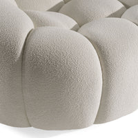 Nicoma Modern Curved Off-White Sofa