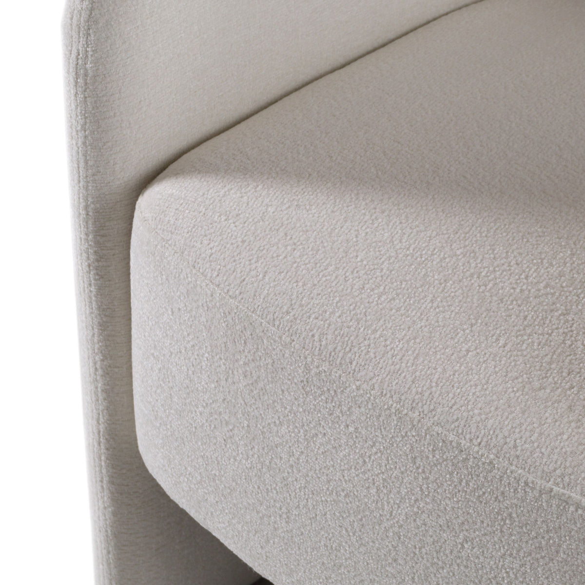 Vivianne Modern White Fabric Dining Chair