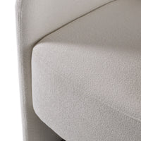 Vivianne Modern White Fabric Dining Chair