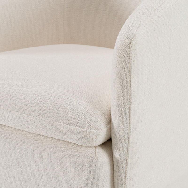 Devorah Modern Ivory Fabric Dining Chair