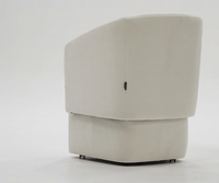 Devorah Modern Ivory Fabric Dining Chair
