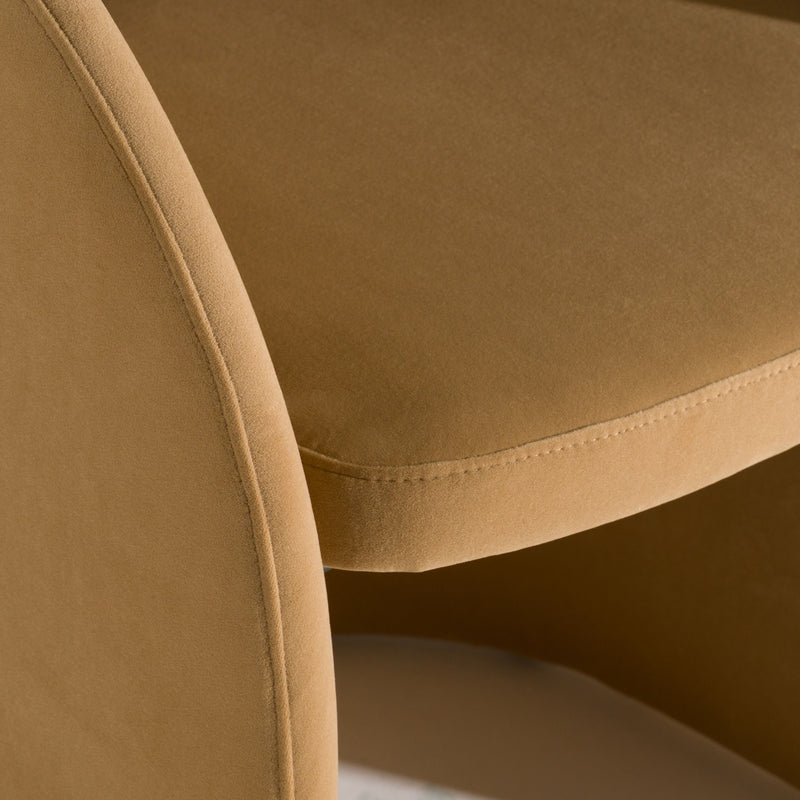Digby Modern Tan Fabric Dining Chair