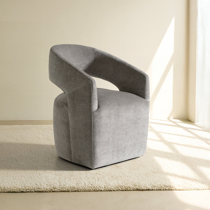Gastra Grey Modern Fabric Dining Chair