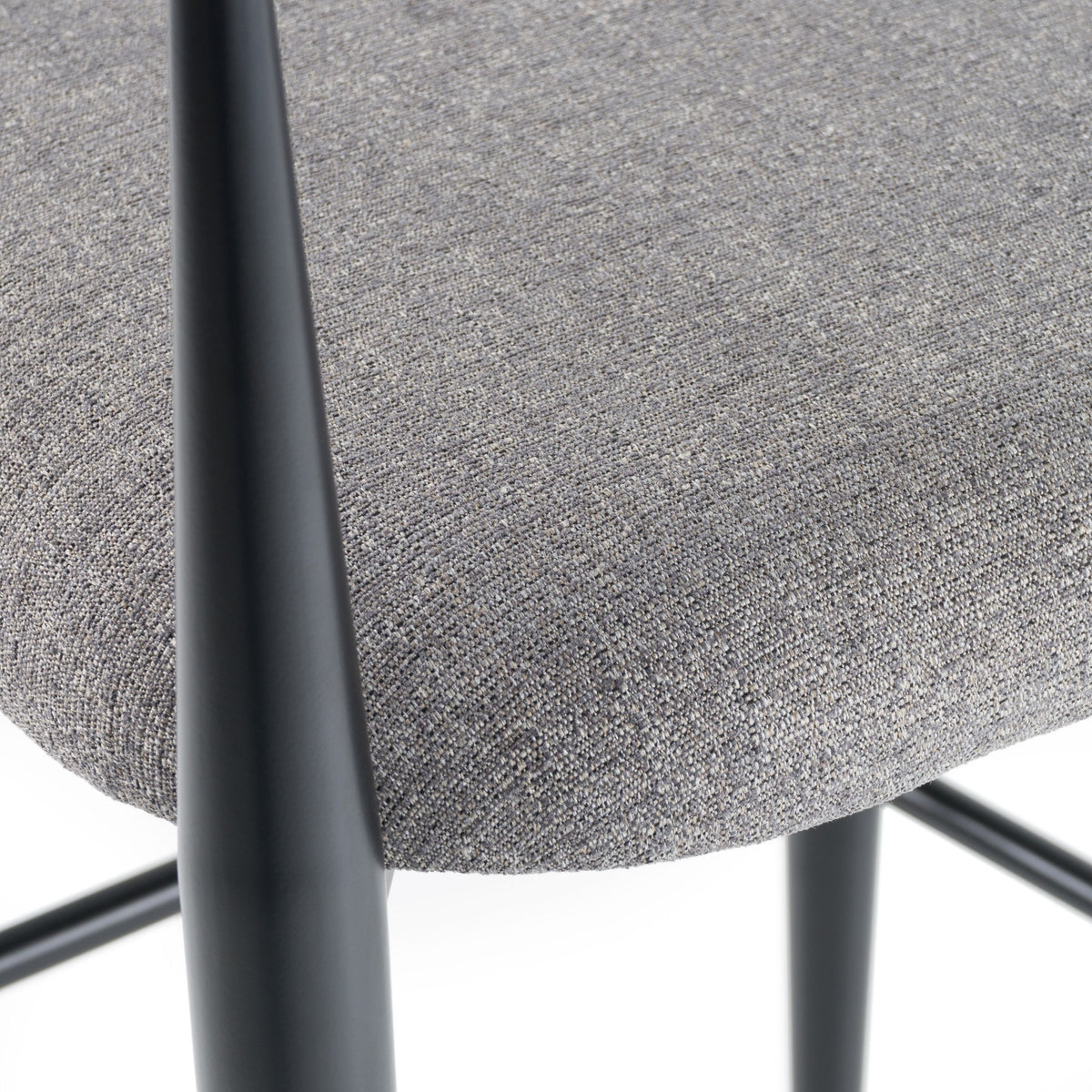 Nicole Medium Grey/Gold & Black Bar Stool