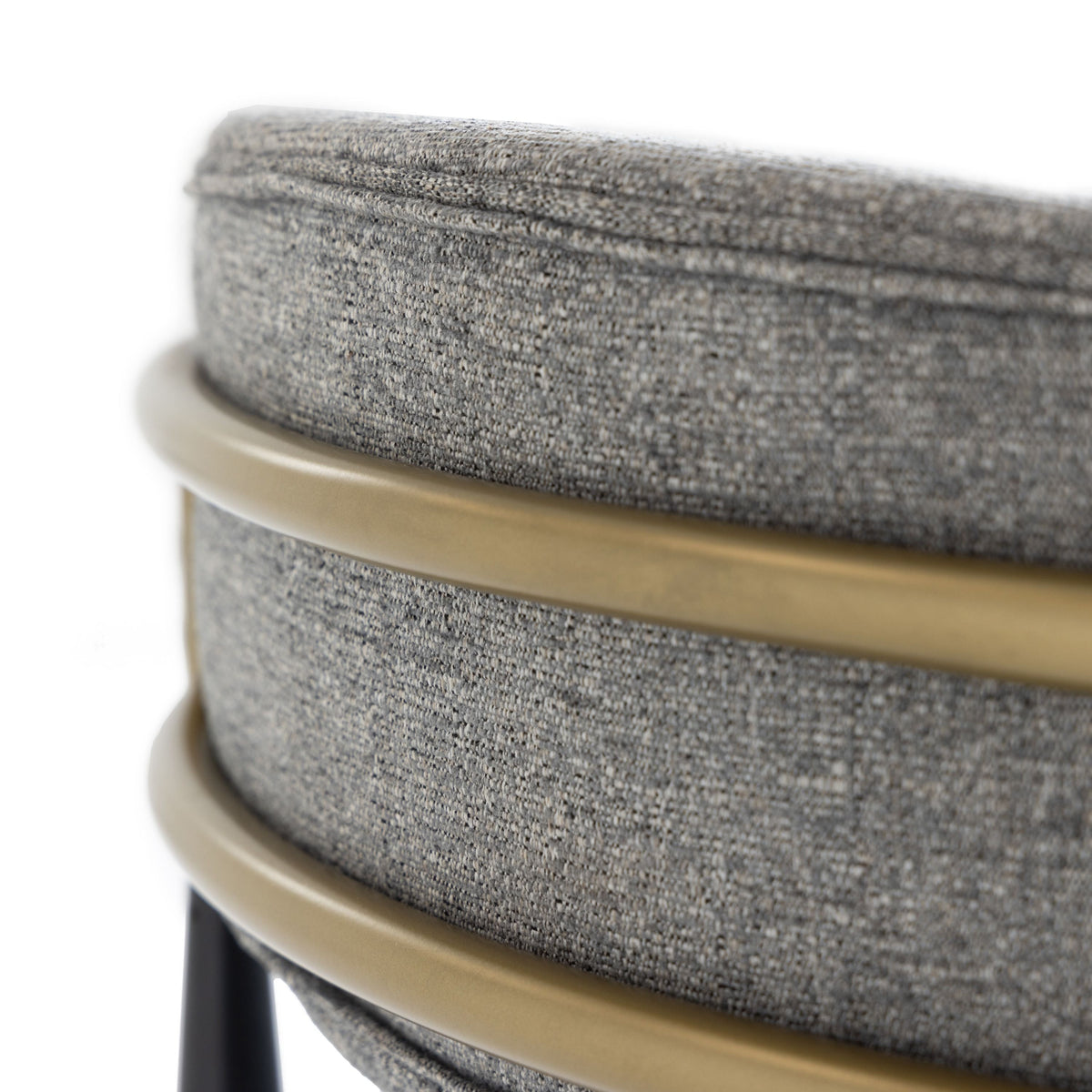 Nicole Medium Grey/Gold & Black Dining Chair