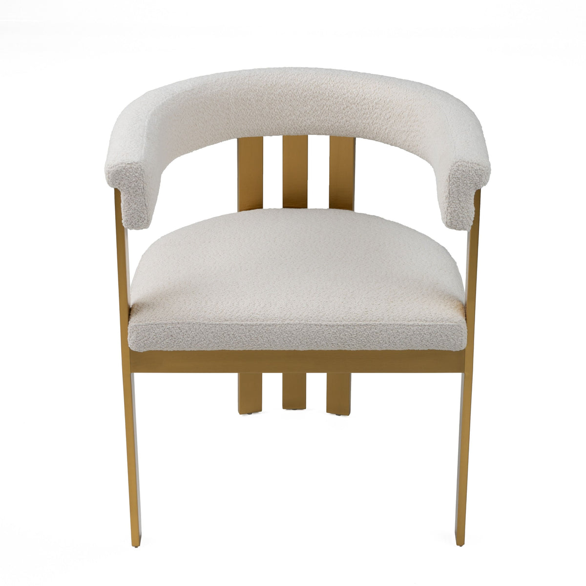 Thisbe Modern Beige & Gold Dining Chair