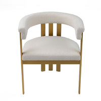 Thisbe Modern Beige & Gold Dining Chair