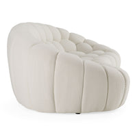 Nicoma Modern Curved Off-White Sofa