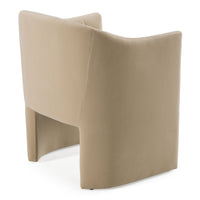 Akiko Modern Beige Fabric Dining Chair