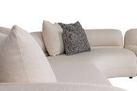 Stratford Modern Off White Sectional Sofa