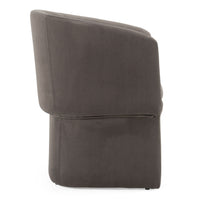 Mollie Modern Grey Velvet Dining Chair