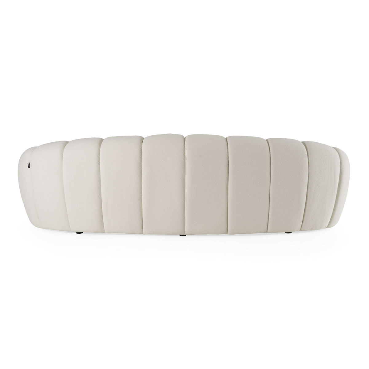 Nicoma Modern Curved Off-White Sofa