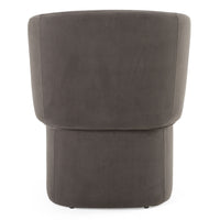 Mollie Modern Grey Velvet Dining Chair