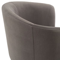Mollie Modern Grey Velvet Dining Chair