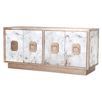 Ghazni 60" Champagne Silver Leaf Sideboard