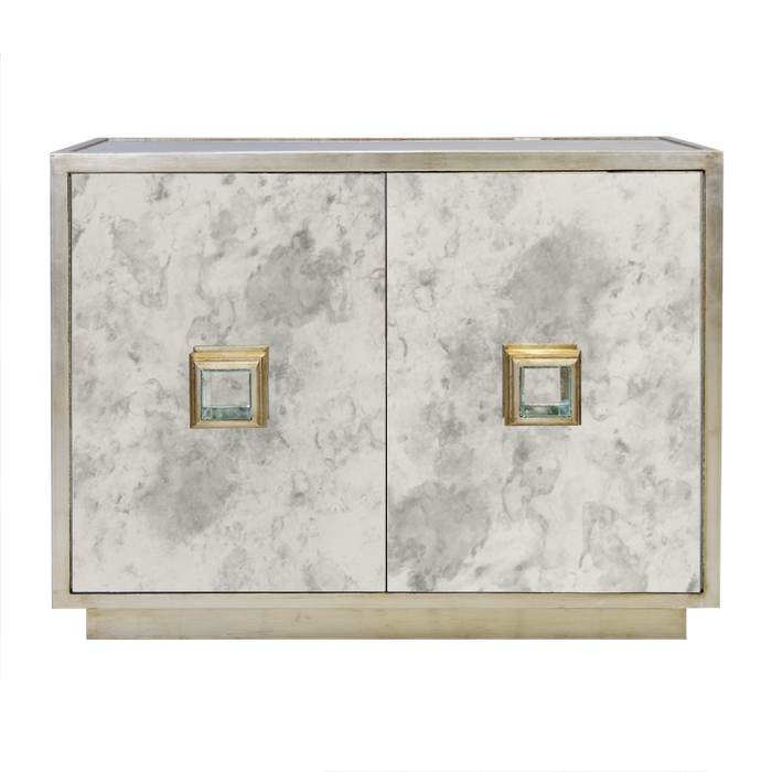 Isadora 48" Champagne Silver Cabinet