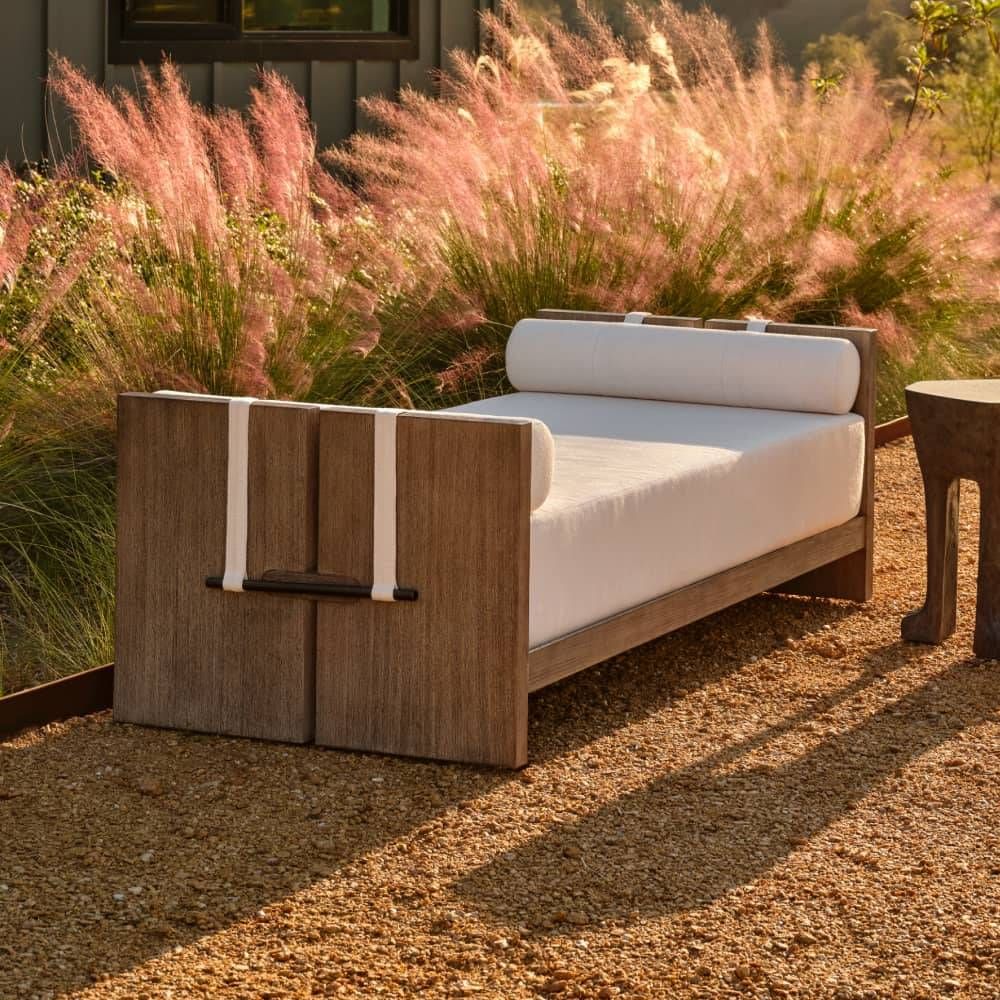 Dominic 71" Performance Boucle Outdoor Daybed