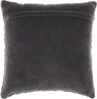 Zosia 18" x 18" Charcoal Throw Pillow - Elegance Collection