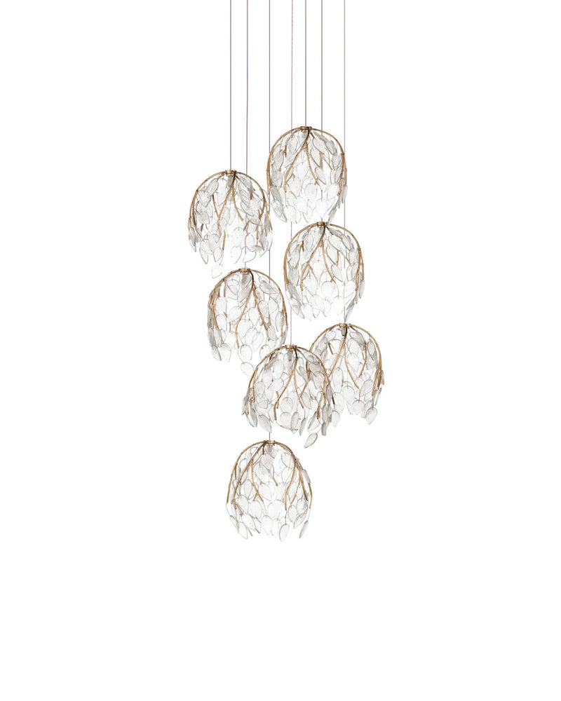 Illuminated Branches 7-Light Round Multi-Drop Pendant