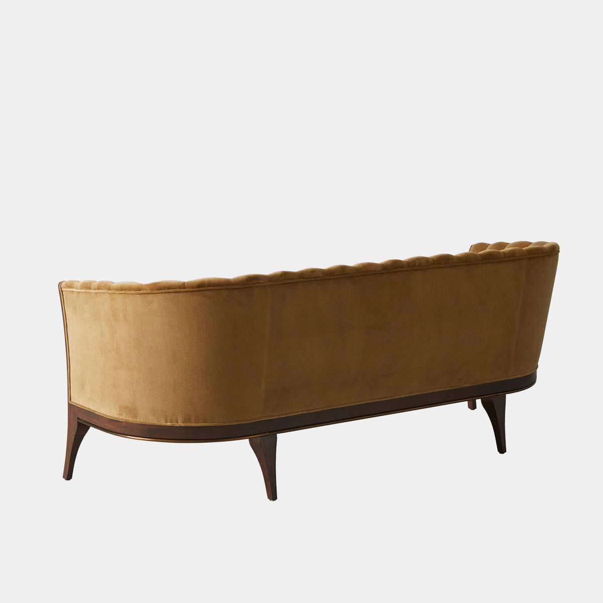 Channel 80" Toast Velvet Back Sofa