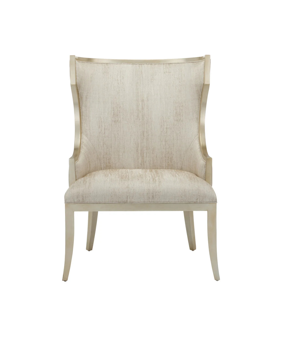 Garson Silver Leaf & Fresh Fine Linen Accent Chair
