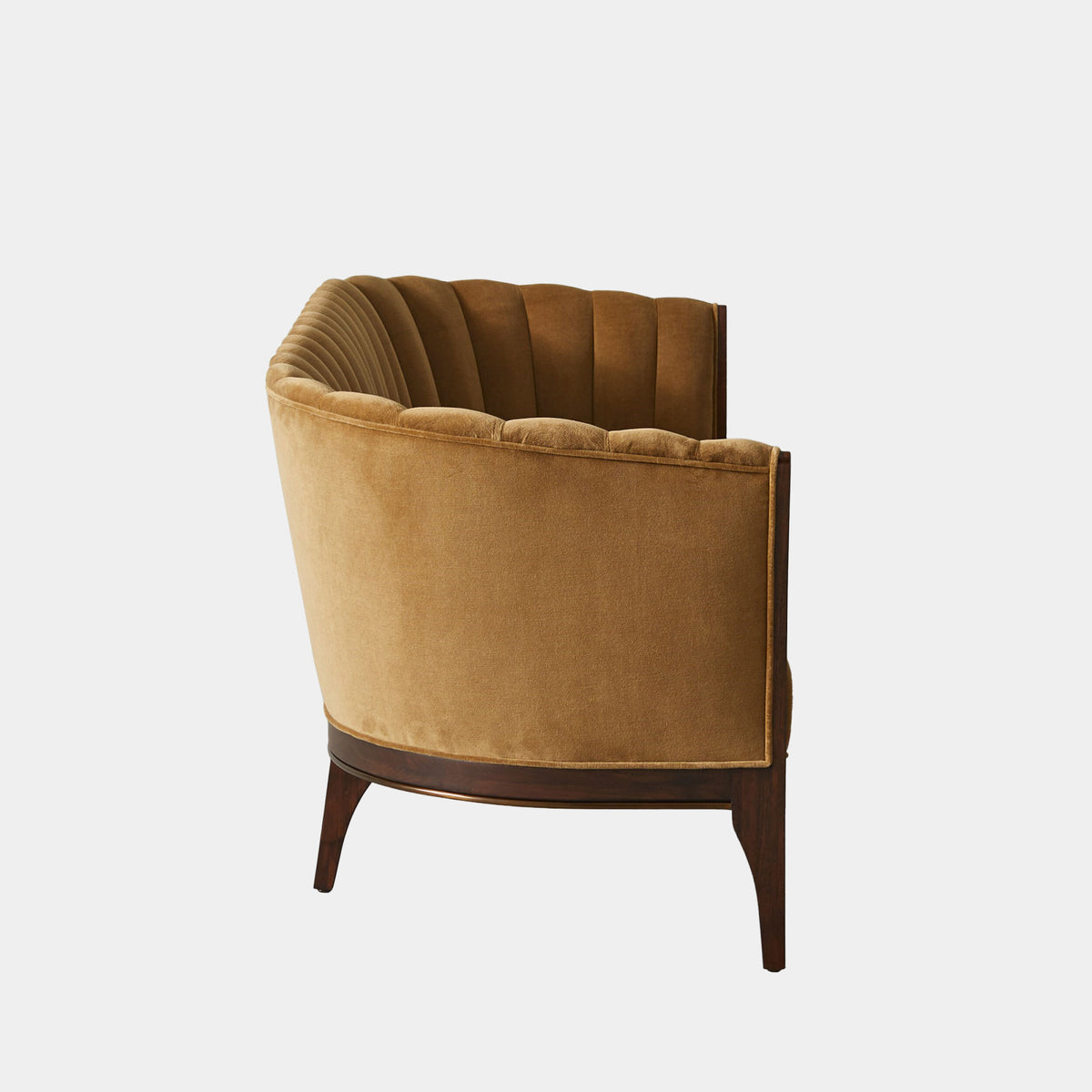 Channel 80" Toast Velvet Back Sofa