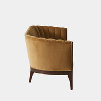 Channel 80" Toast Velvet Back Sofa