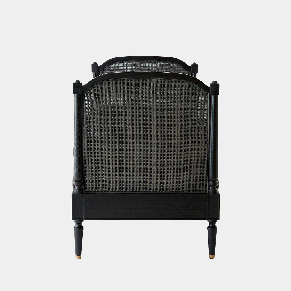 Josephine 74" Blackened Oak  & Soft Grey Velvet Daybed