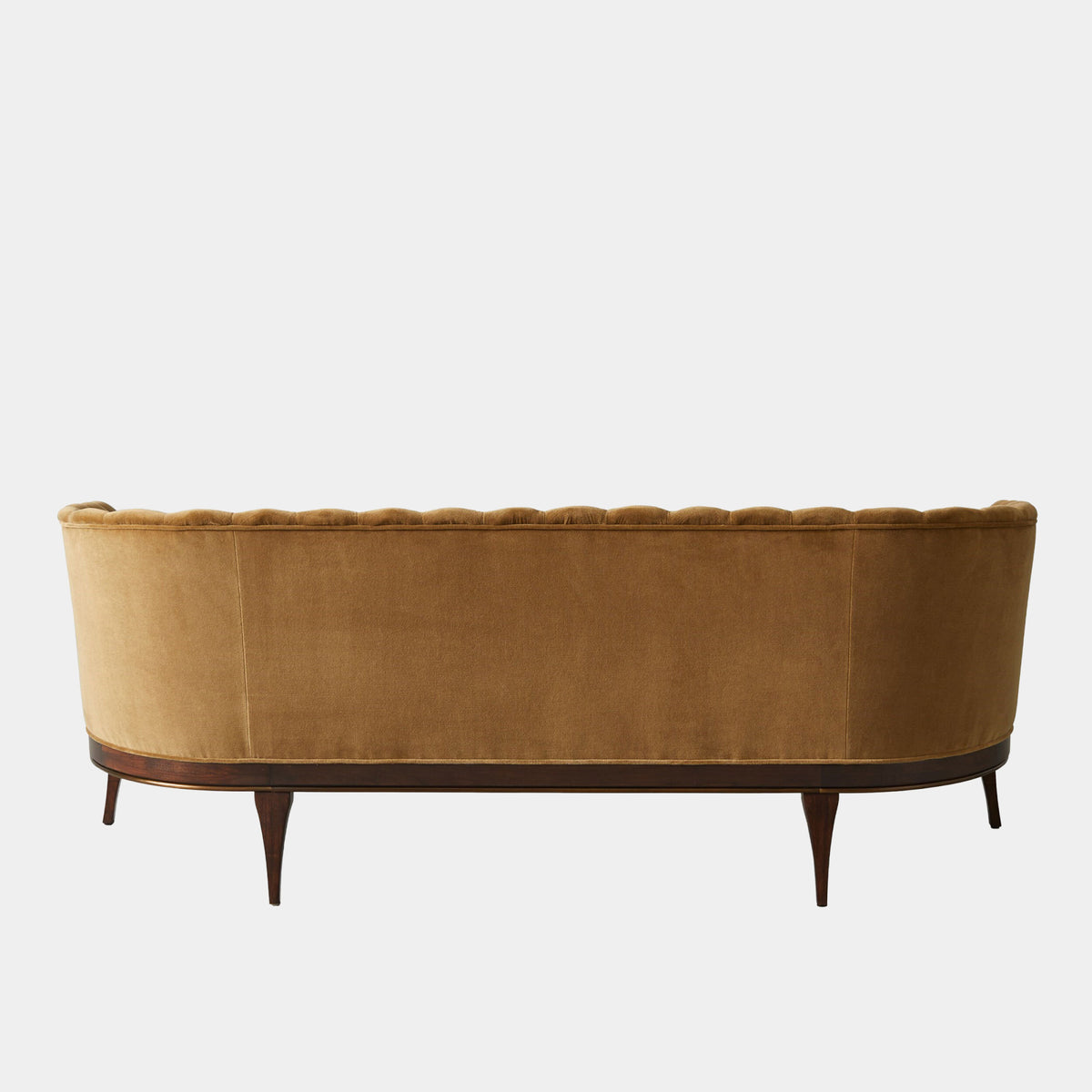 Channel 80" Toast Velvet Back Sofa