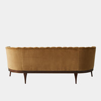 Channel 80" Toast Velvet Back Sofa