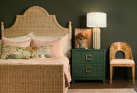 Florencia Burl Wood & White Performance Linen Chair