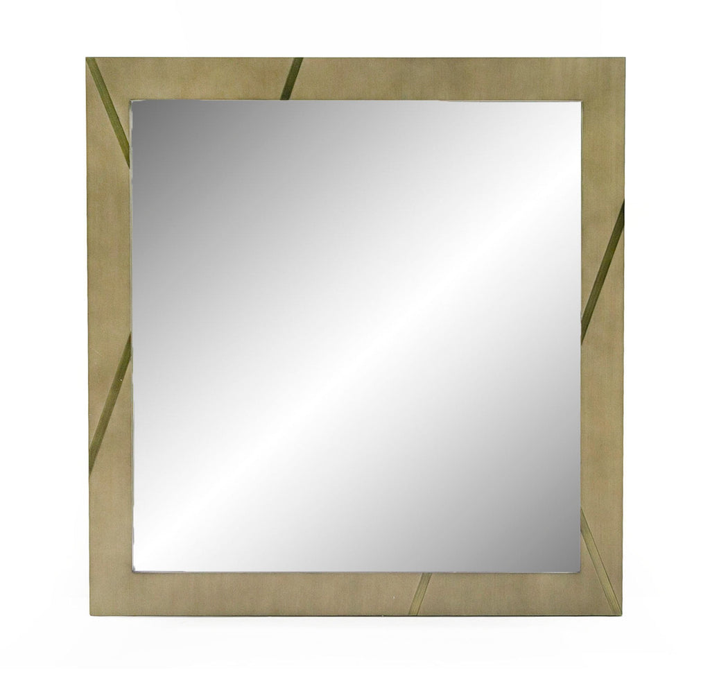 Ivo Modern Birch & Brushed Bronze Mirror