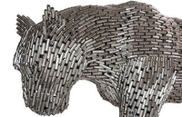 Panther Pipe Sculpture, Walking Stainless Steel Indoor/Outdoor (2 Sizes Available)