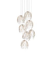 Illuminated Branches 7-Light Round Multi-Drop Pendant