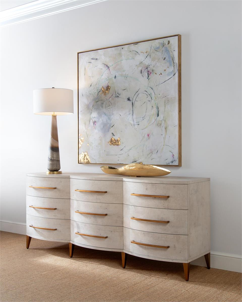 Springs Whimsical Light Canvas Wall Art with Gold Leaf