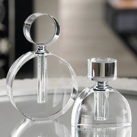Florence Modern Round Glass Perfume Bottle - Large (Set of 2)