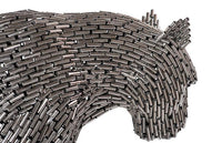 Panther Pipe Sculpture, Walking Stainless Steel Indoor/Outdoor (2 Sizes Available)