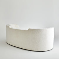 Lauren 89.5 Stylishly Curved Sofa Without Legs