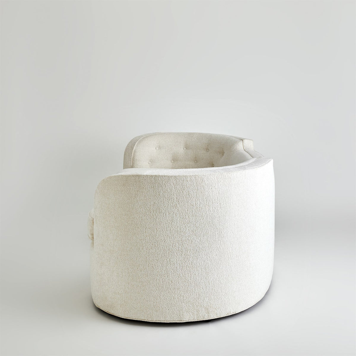 Lauren 89.5 Stylishly Curved Sofa Without Legs