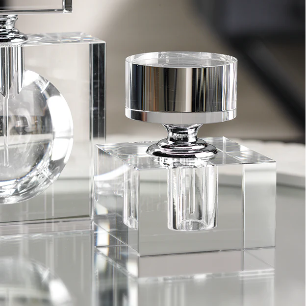 Florence Modern Cube Glass Perfume Bottle - Small (Set of 2) (Copy)