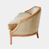 Viktoria 95.75" Tailored Light Sage Velvet Sofa
