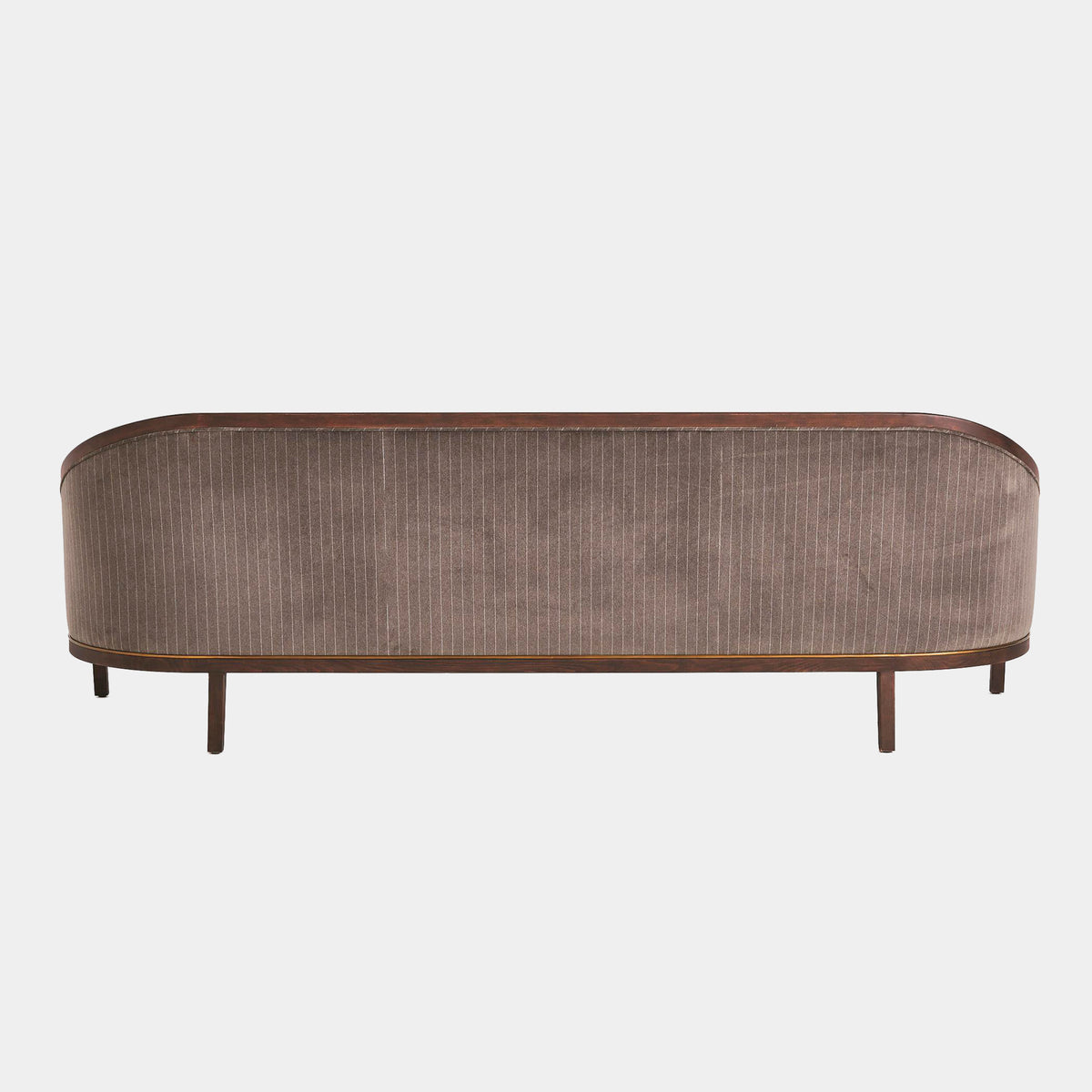 Viktoria 95.75" Tailored Sleek Pinstripe Sofa