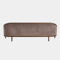 Viktoria 95.75" Tailored Sleek Pinstripe Sofa