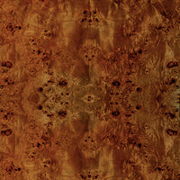 Florencia Dark Burl Wood & Performance White Linen Chair