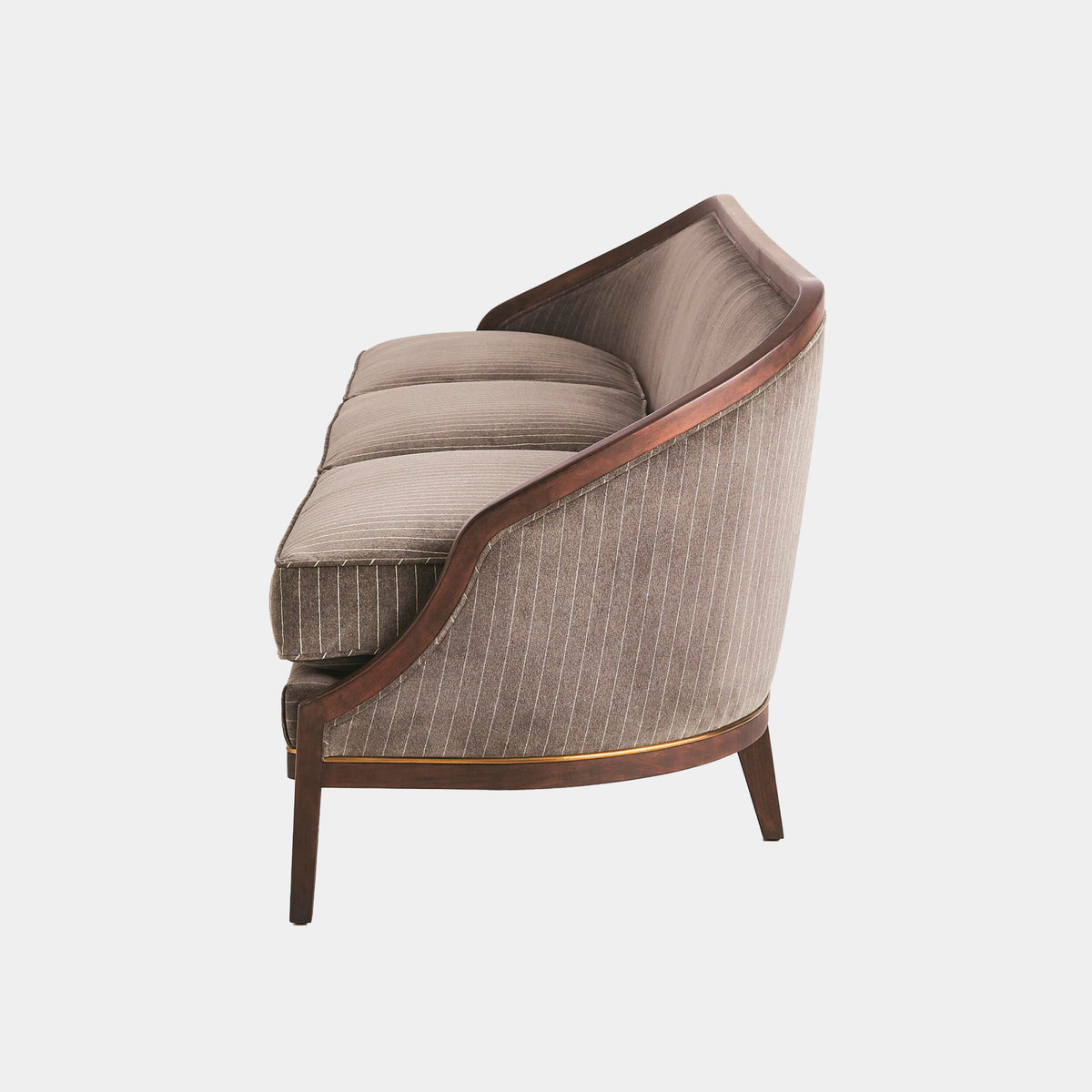 Viktoria 95.75" Tailored Sleek Pinstripe Sofa