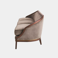 Viktoria 95.75" Tailored Sleek Pinstripe Sofa